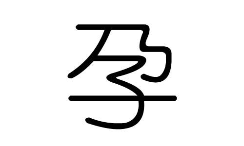 孕字的五行属什么,孕字有几划,孕字的含义