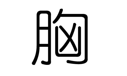 胸字的五行属什么,胸字有几划,胸字的含义