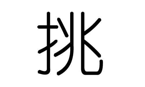挑字的五行属什么,挑字有几划,挑字的含义