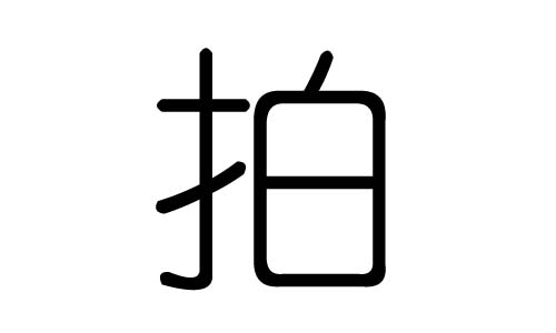 拍字的五行属什么,拍字有几划,拍字的含义