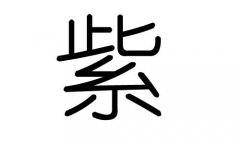 紫字的五行属什么，紫字有几划，紫字的含义