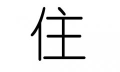 住字的五行属什么，住字有几划，住字的含义