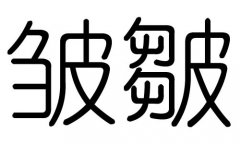 皱字的五行属什么，皱字有几划，皱字的含义