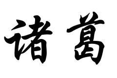 姓诸葛的名人