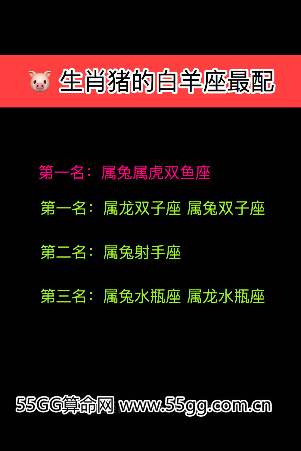 白羊座生肖配对