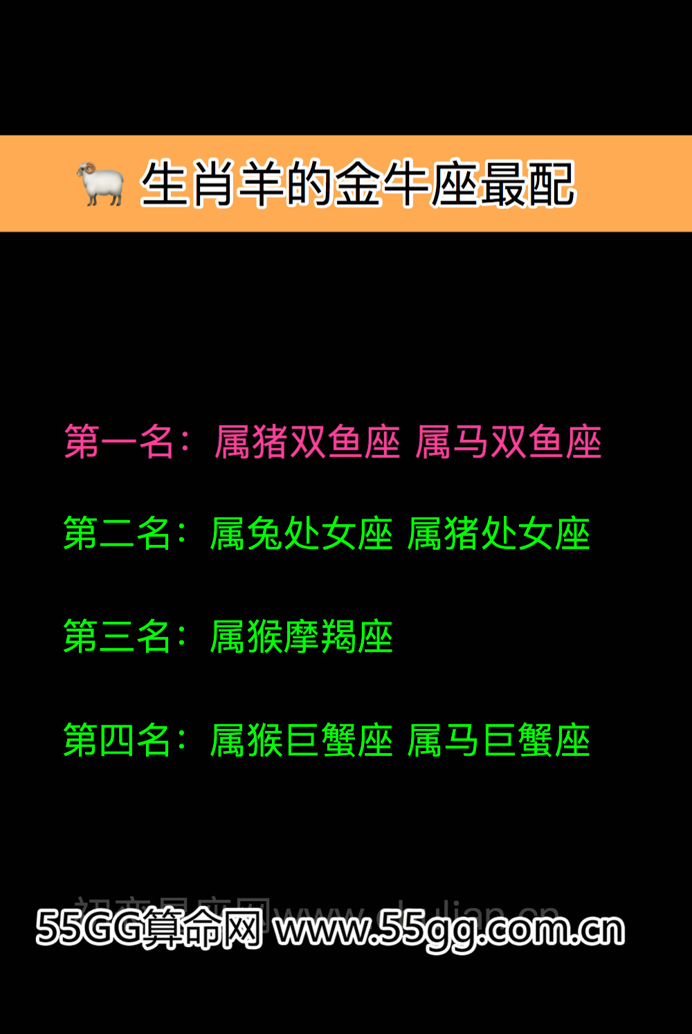 金牛座生肖配对