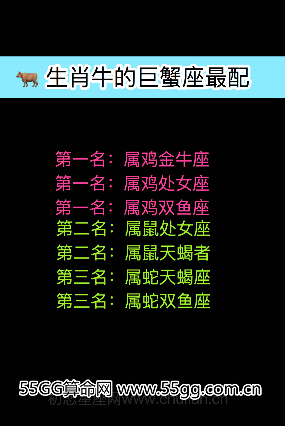 巨蟹座生肖配对