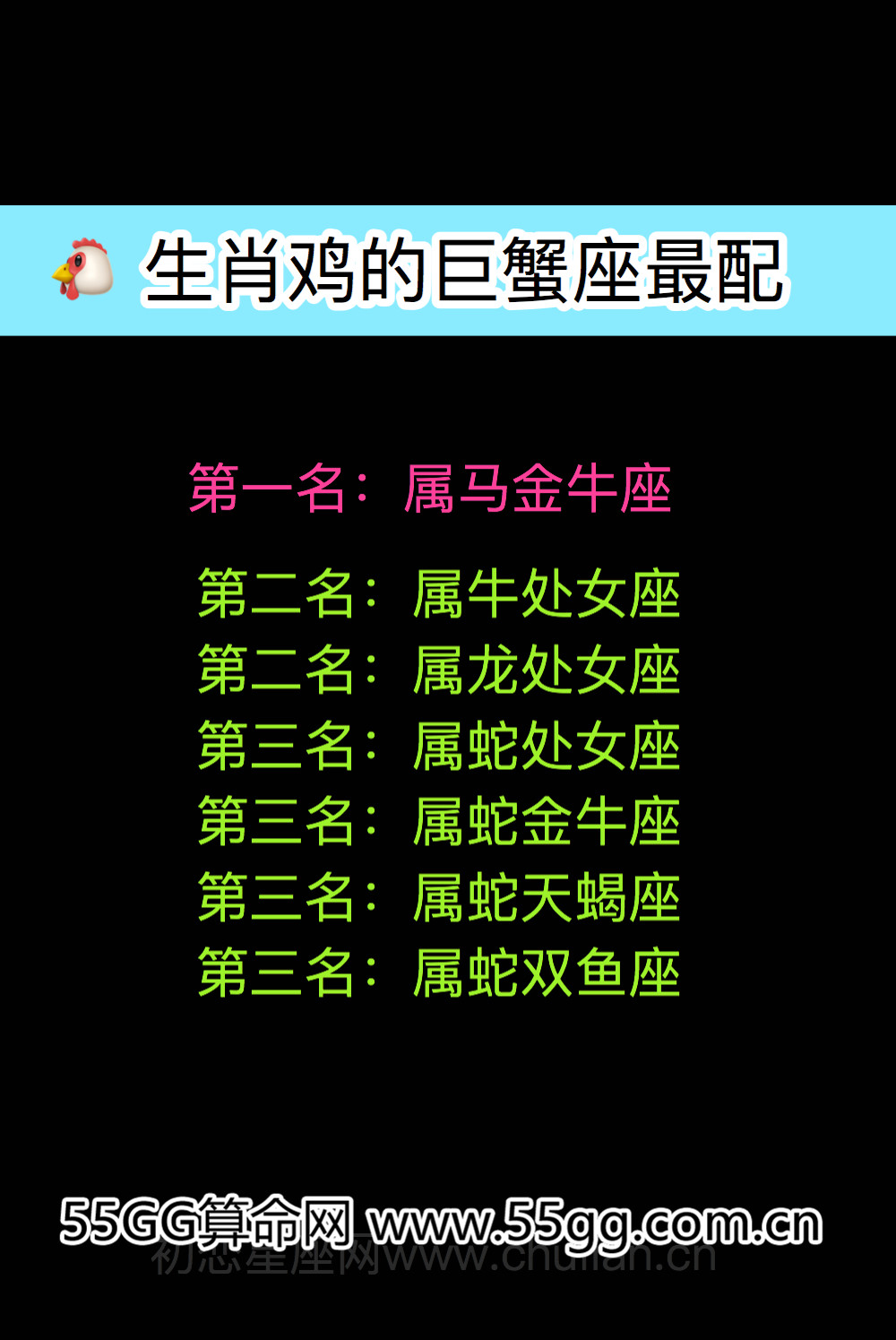 巨蟹座生肖配对