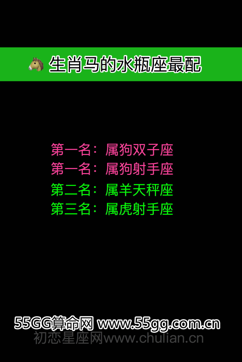 水瓶座生肖配对
