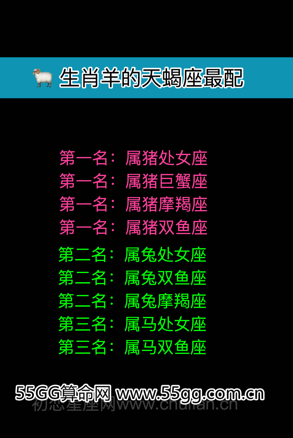 天蝎座生肖配对
