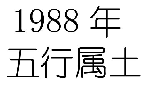 1988年五行属什么?1988年出生是什么命?