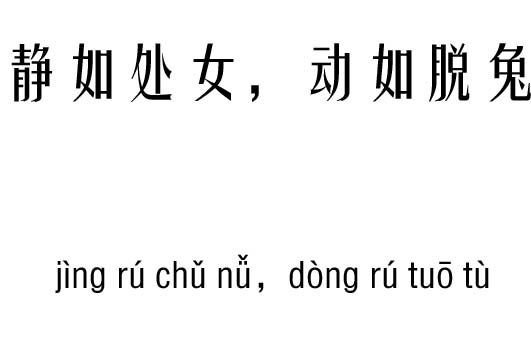 静如处女,动如脱兔五行吉凶_静如处女,动如脱兔成语故事
