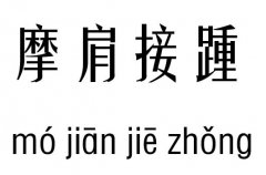 摩肩接踵几五行吉凶_摩肩接踵成语故事