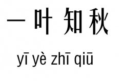 一叶知秋五行吉凶_一叶知秋成语故事