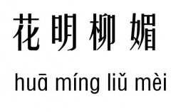 花明柳媚五行吉凶_花明柳媚成语故事