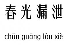 春光漏泄五行吉凶_春光漏泄成语故事