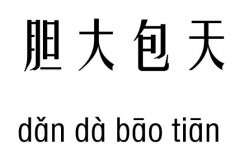 胆大包天五行吉凶_胆大包天成语故事