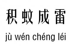 积蚊成雷五行吉凶_积蚊成雷成语故事