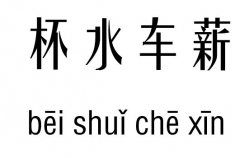 杯水车薪五行吉凶_杯水车薪成语故事