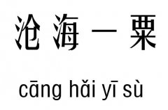 沧海一粟几五行吉凶_沧海一粟成语故事