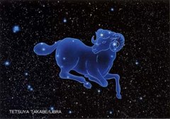 深蓝夜空星座图片