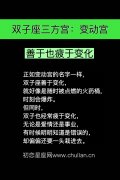 双子座三方宫：变动宫