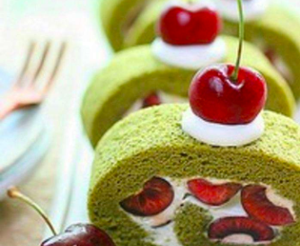 8月20日生日巧克力：车厘子蛋糕（Cherry Leaf Cake）