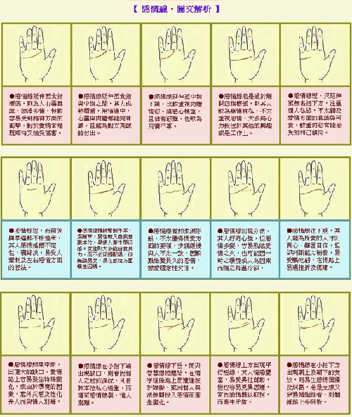 成涛掌相感情线图解 成涛掌相感情线图解