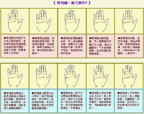 成涛掌相感情线图解 成涛掌相感情线图解