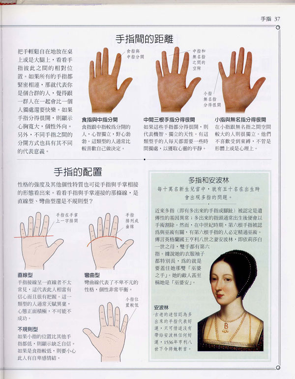 《手相学习百科》：手指