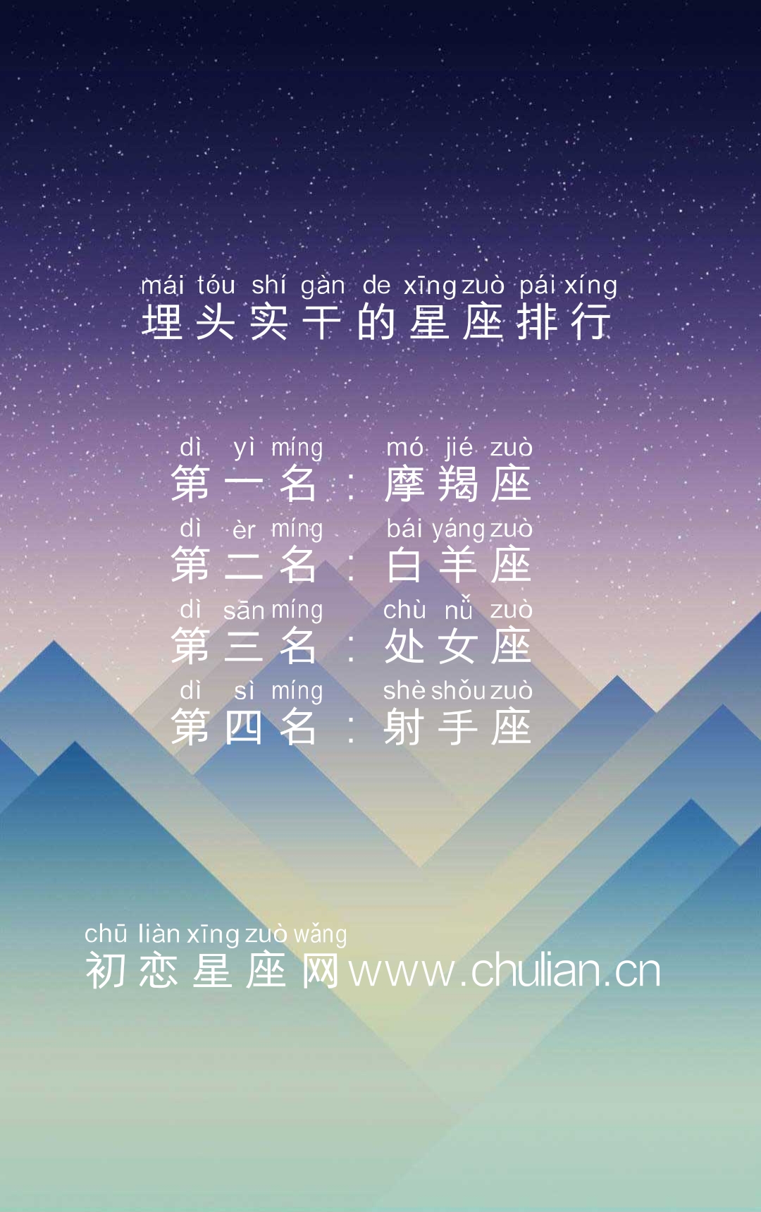 埋头实干的星座排行