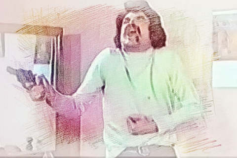 肚子中枪