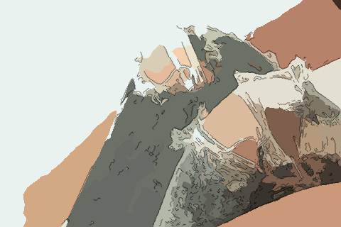 膝盖弯曲