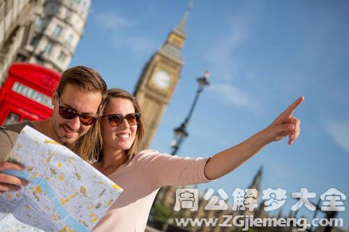 梦见游客