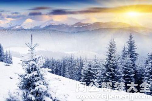 梦见雪景