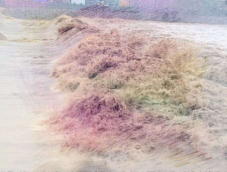 梦见河发大水