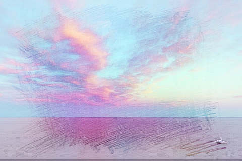 天空变紫
