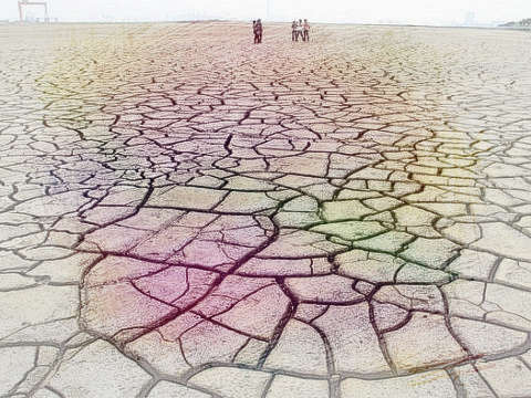 地皮开裂