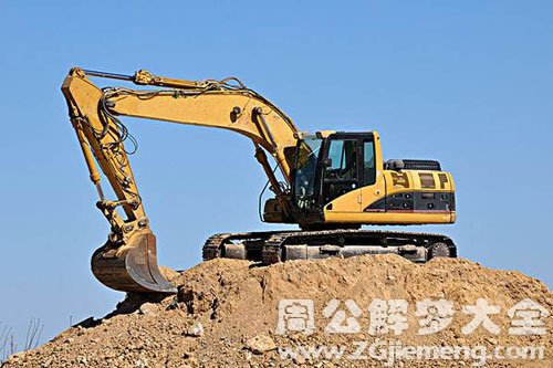 挖土机挖土 挖土机挖土