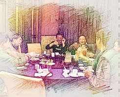 梦见和领导吃饭